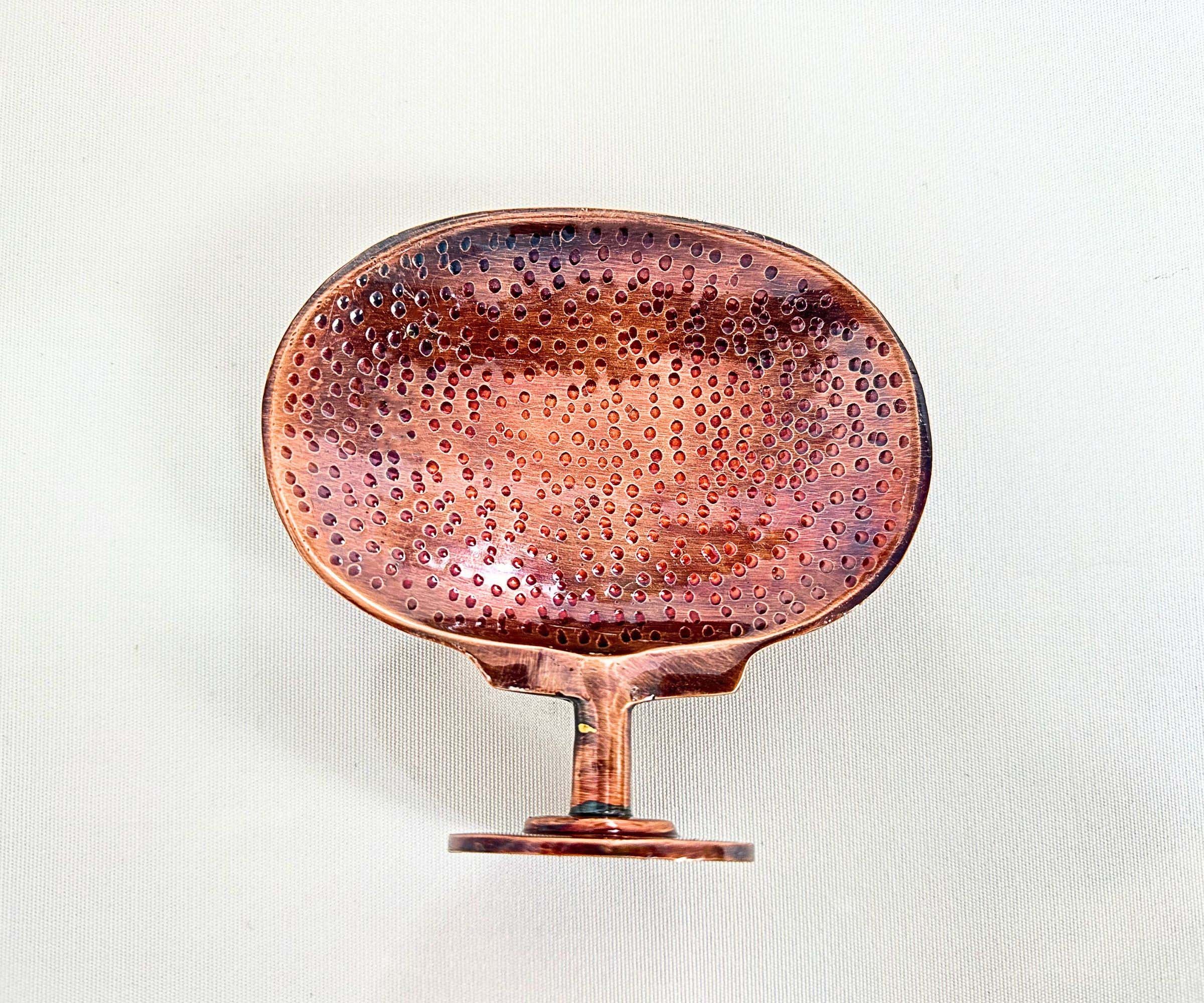 Hammered Brass Wall Soap Dish