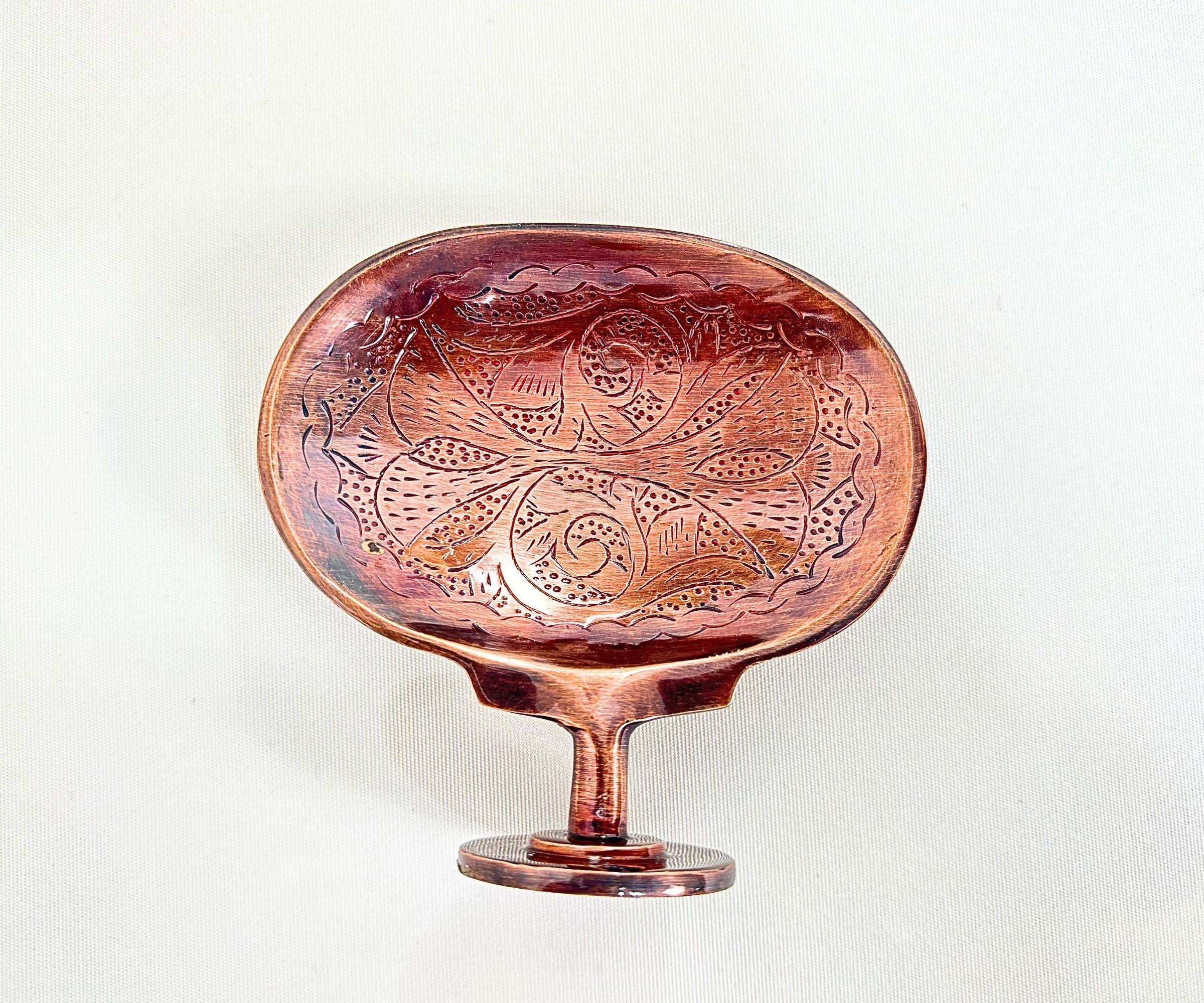 Engraved Brass Wall Soap Dish