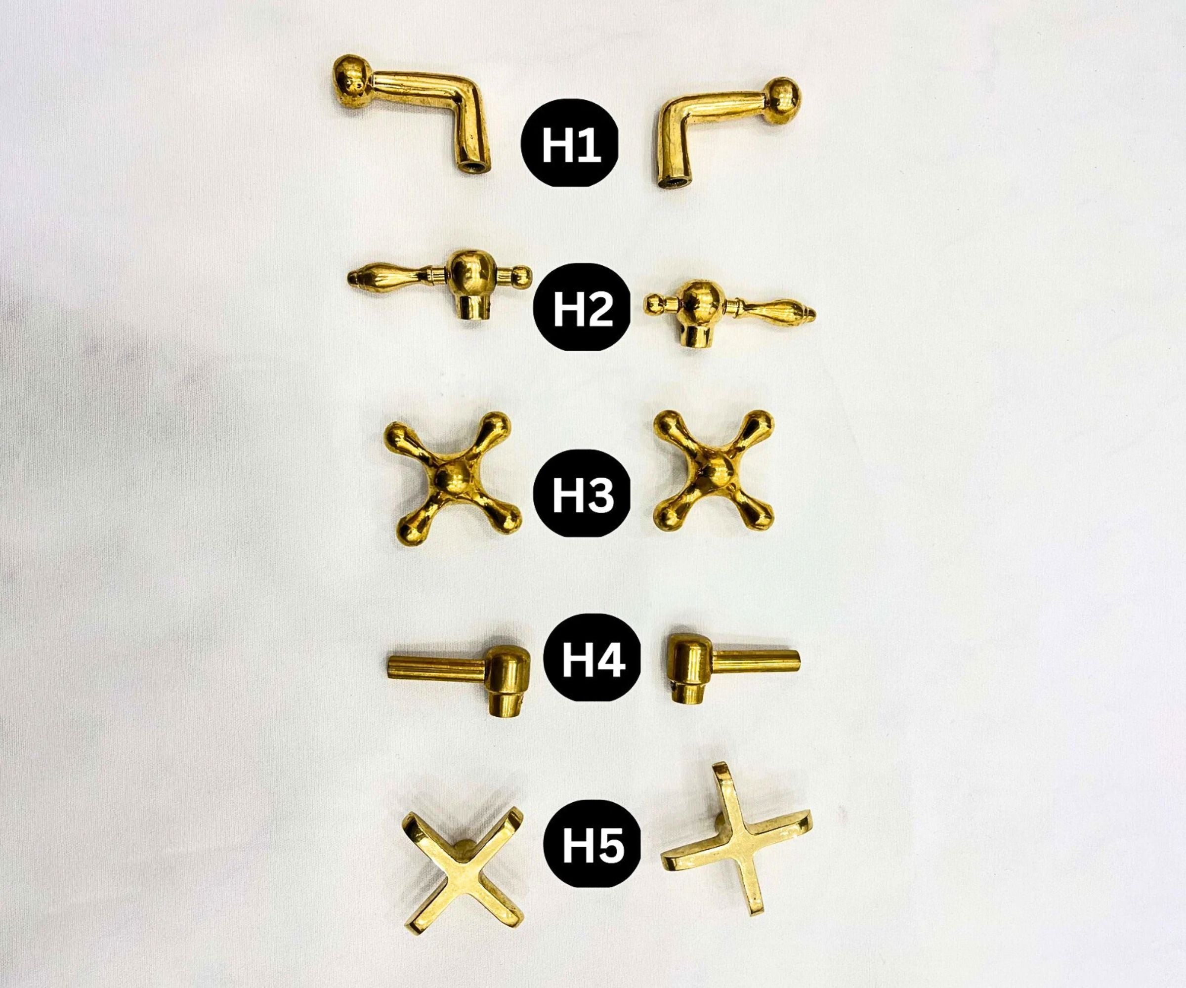 Unlacquered Brass Bridge Faucet with Sprayer and Cold Water Tap