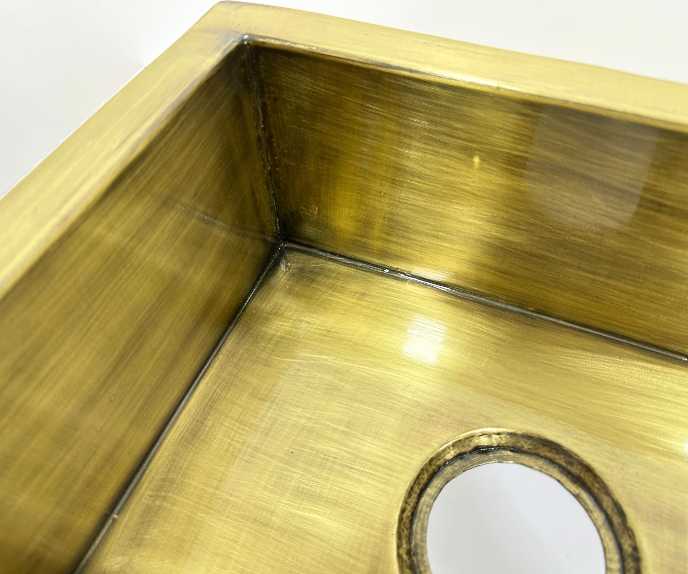 Custom Brass Kitchen Sink with Bronze Finish