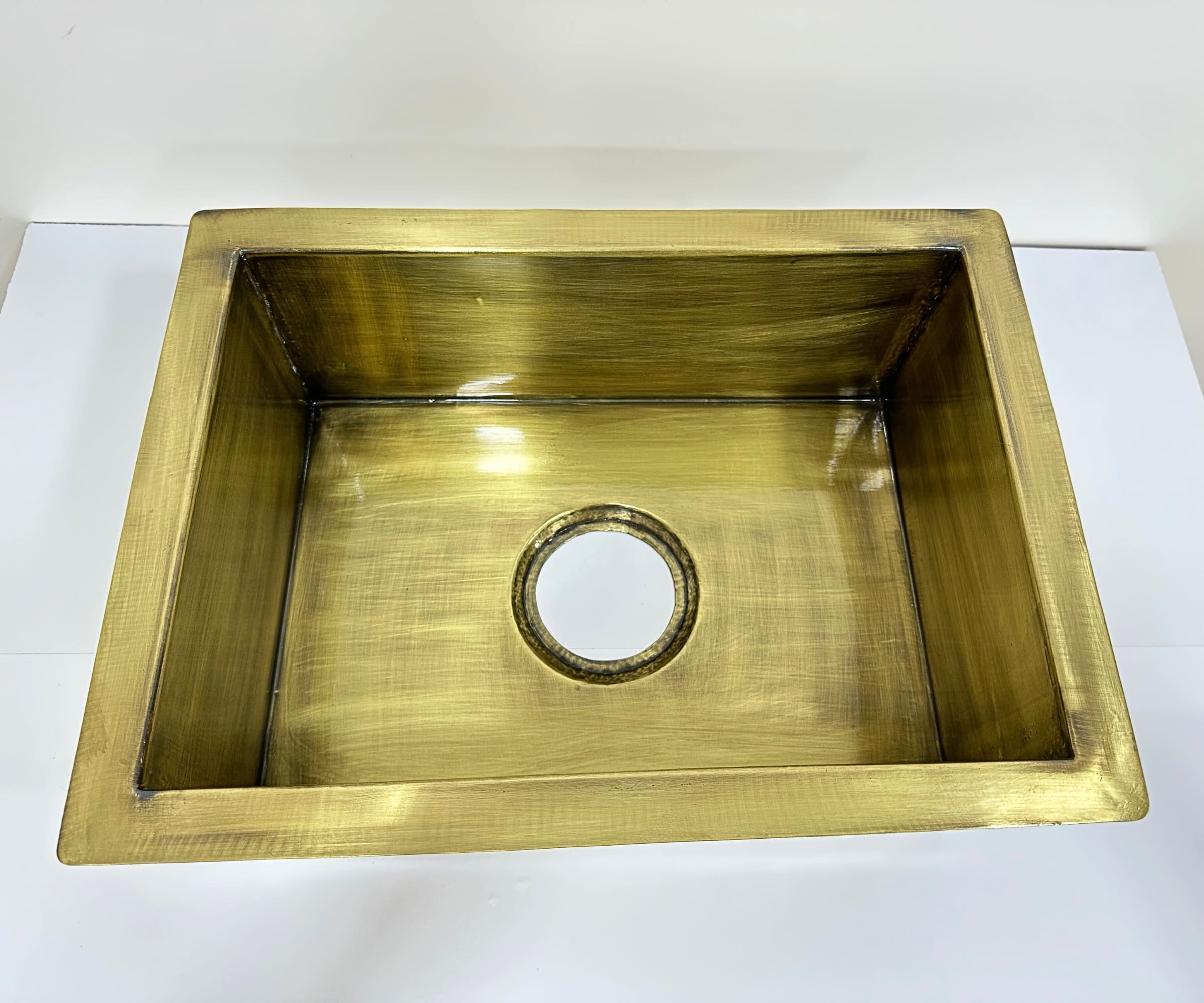 Custom Brass Kitchen Sink with Bronze Finish