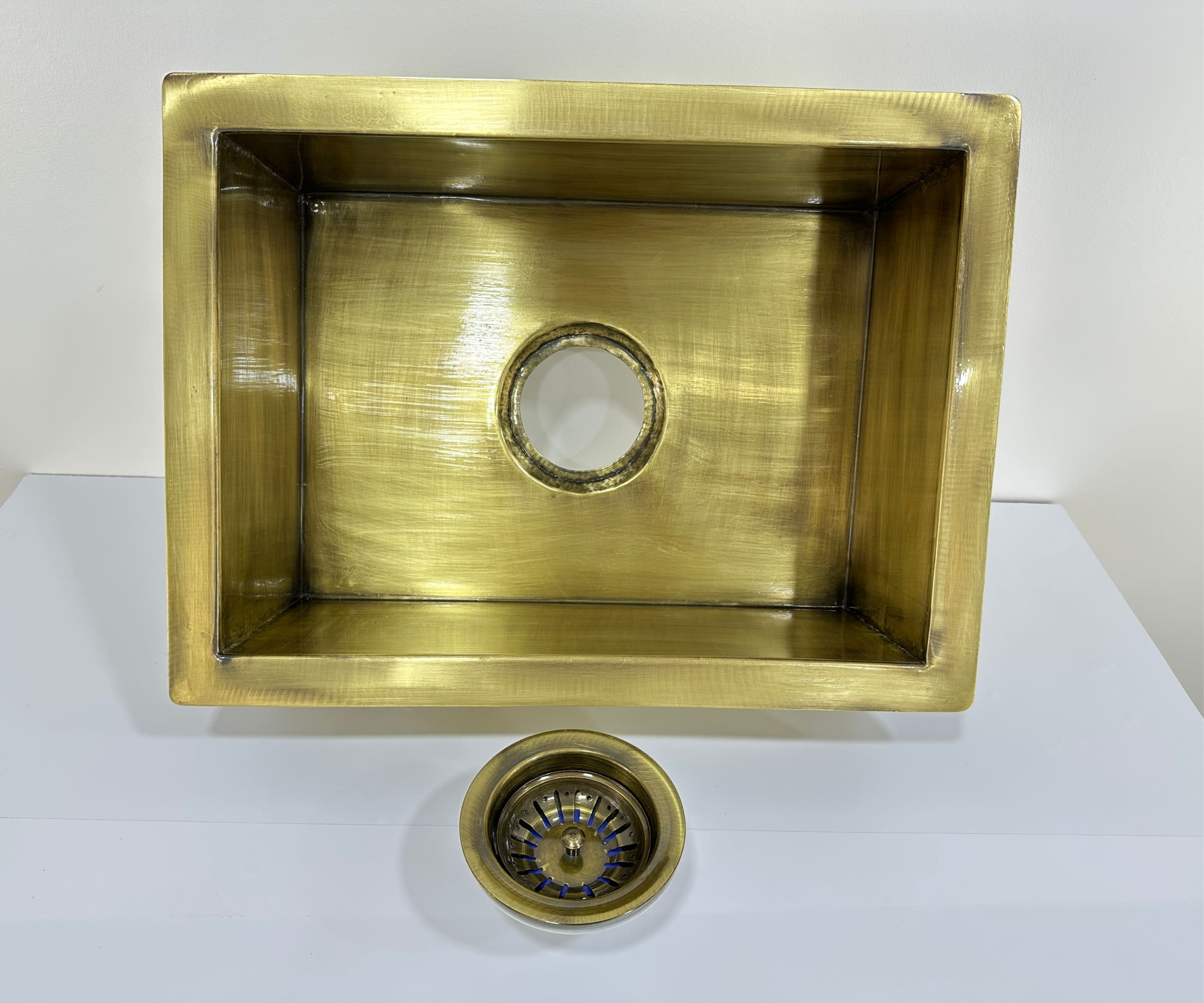 Custom Brass Kitchen Sink with Bronze Finish