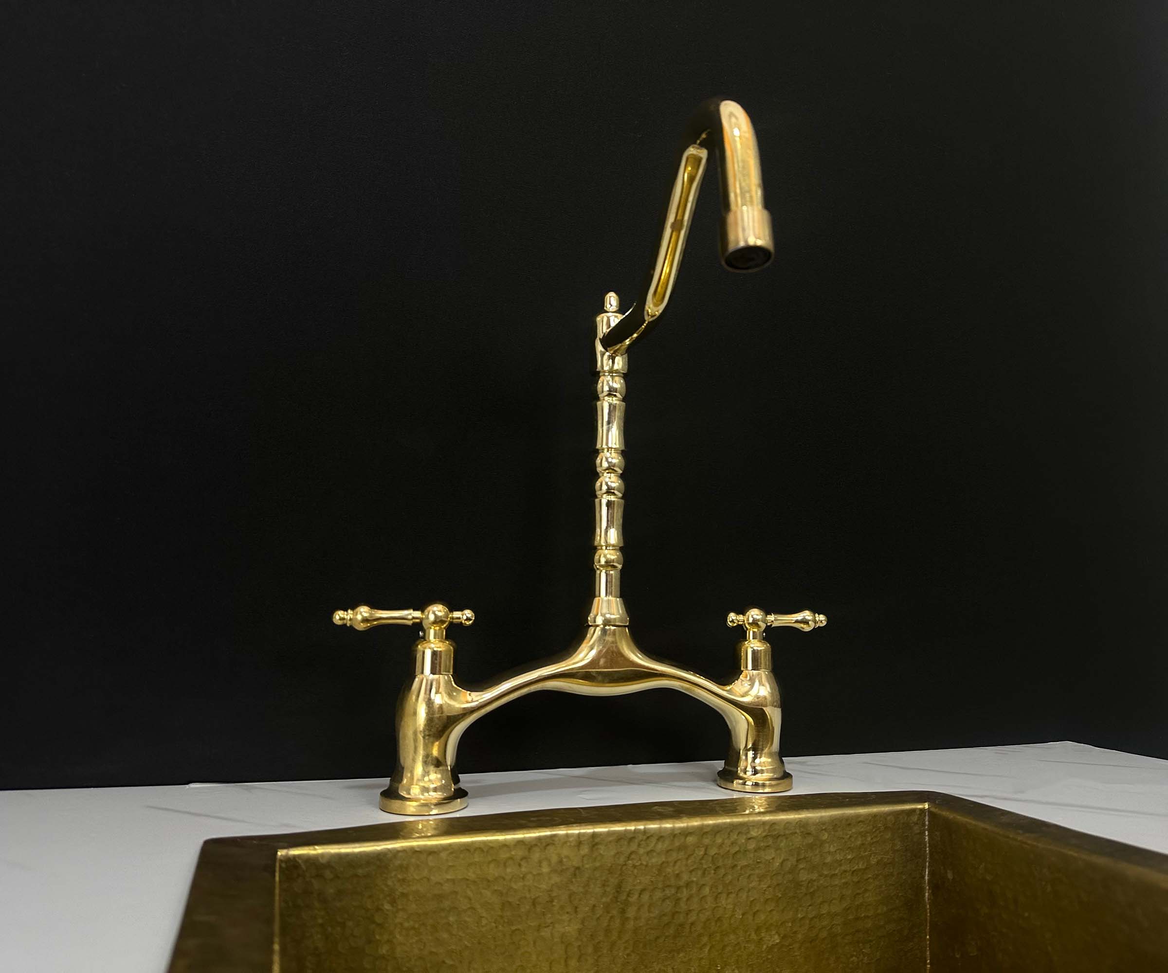 Brass Victorian Bridge Faucet