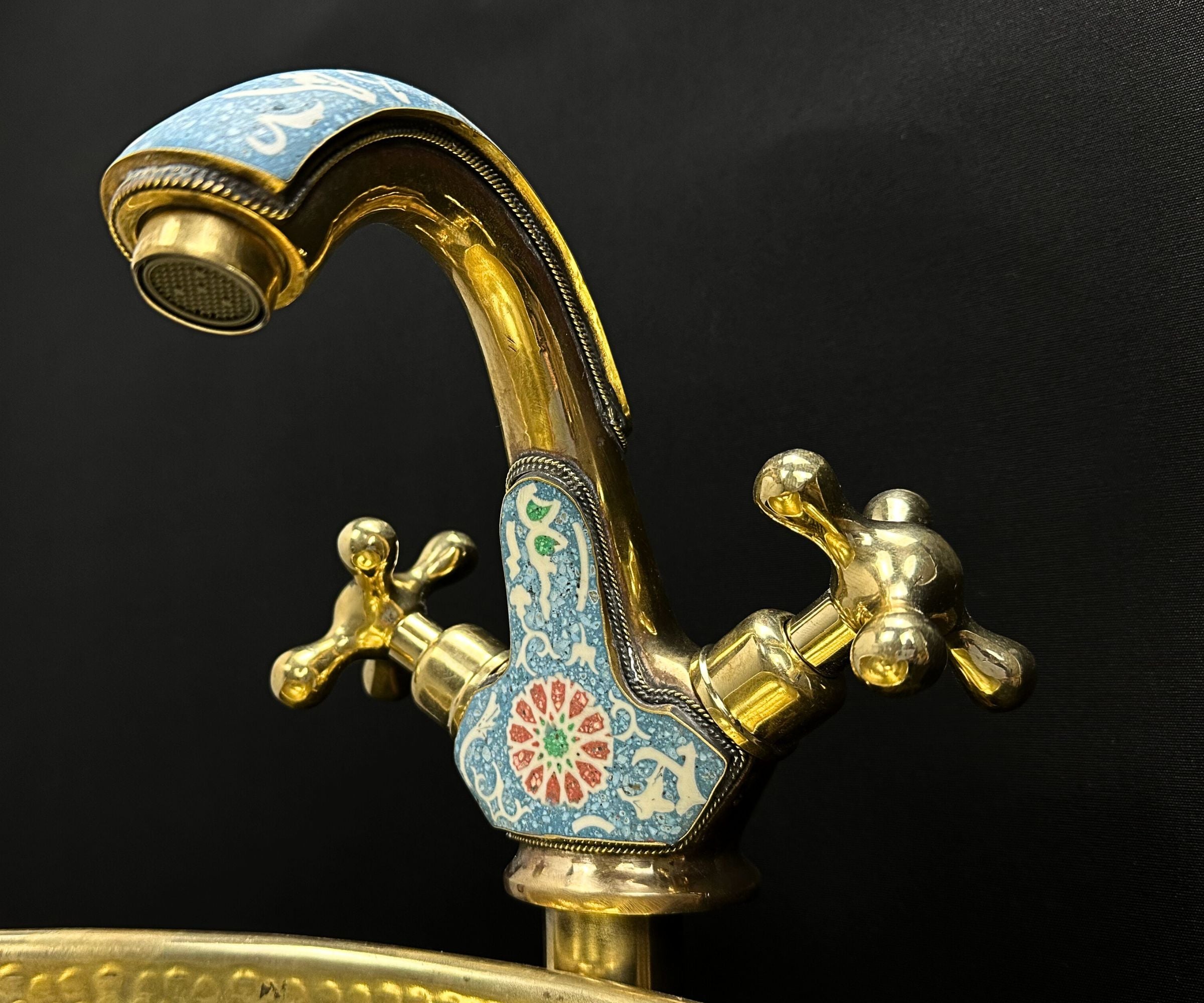 Brass Countertop Mixer Tap