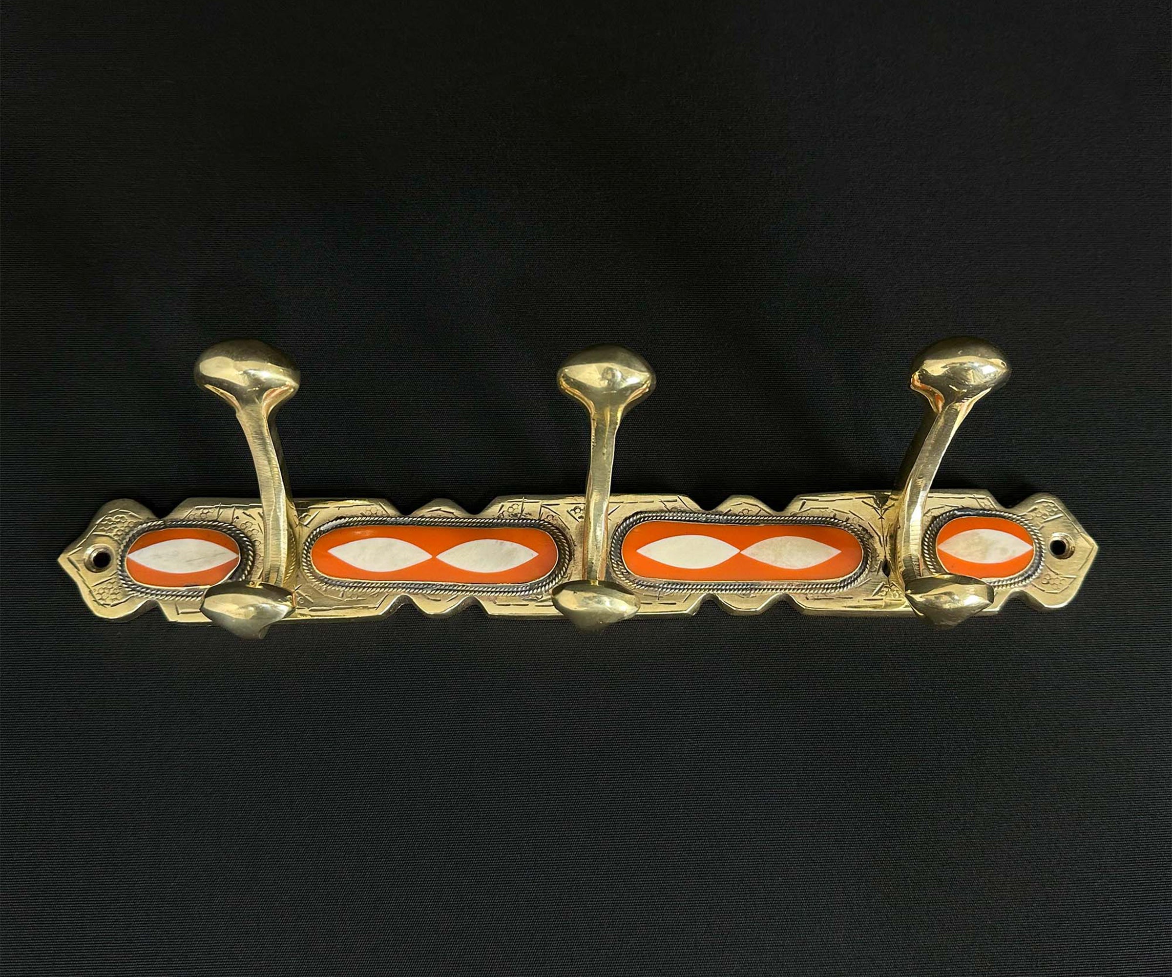 Luxury Wall Hooks – Handmade Brass with Resin Inlay