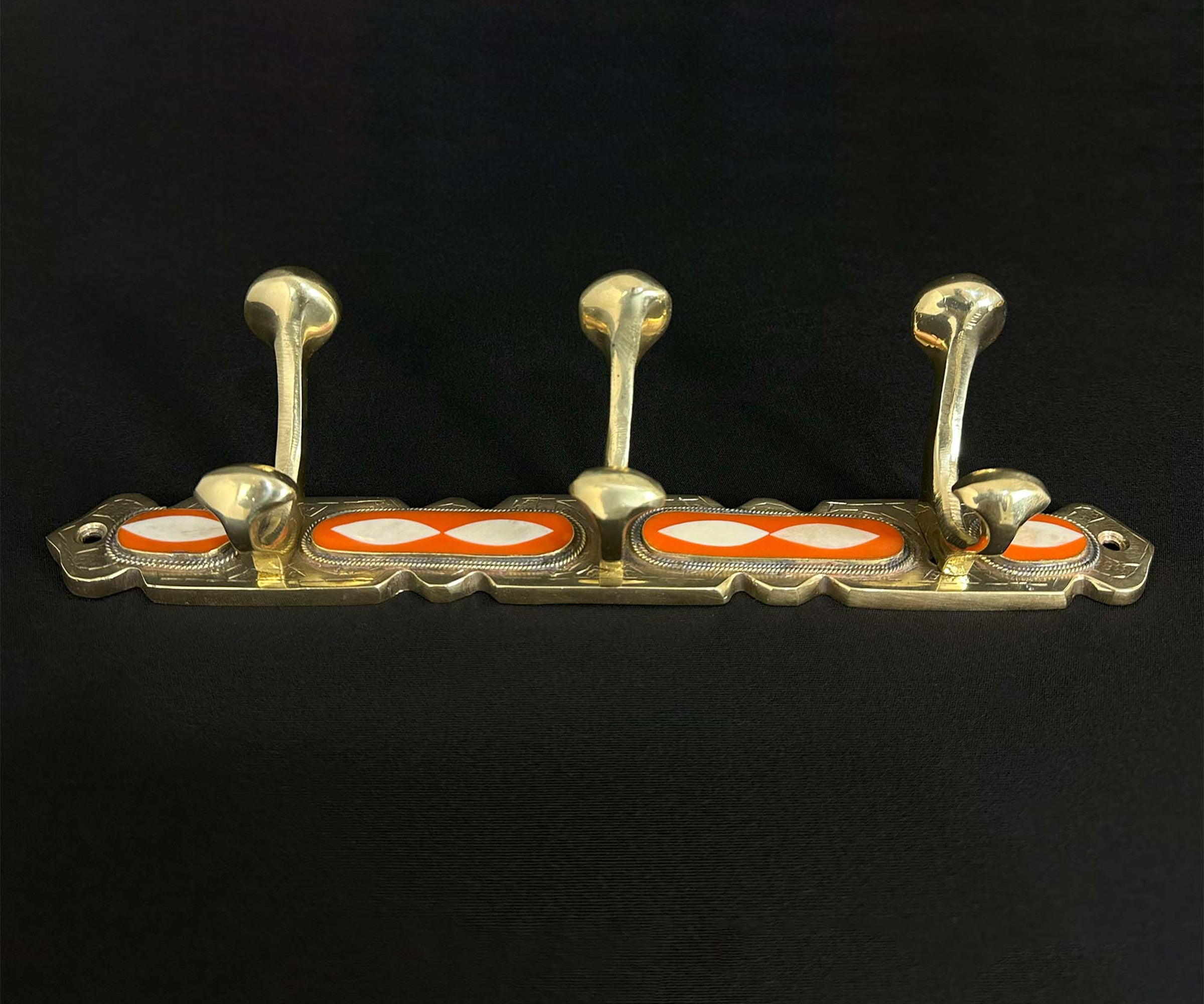 Elegant Brass Wall Hook for Coats, Towels, and Keys