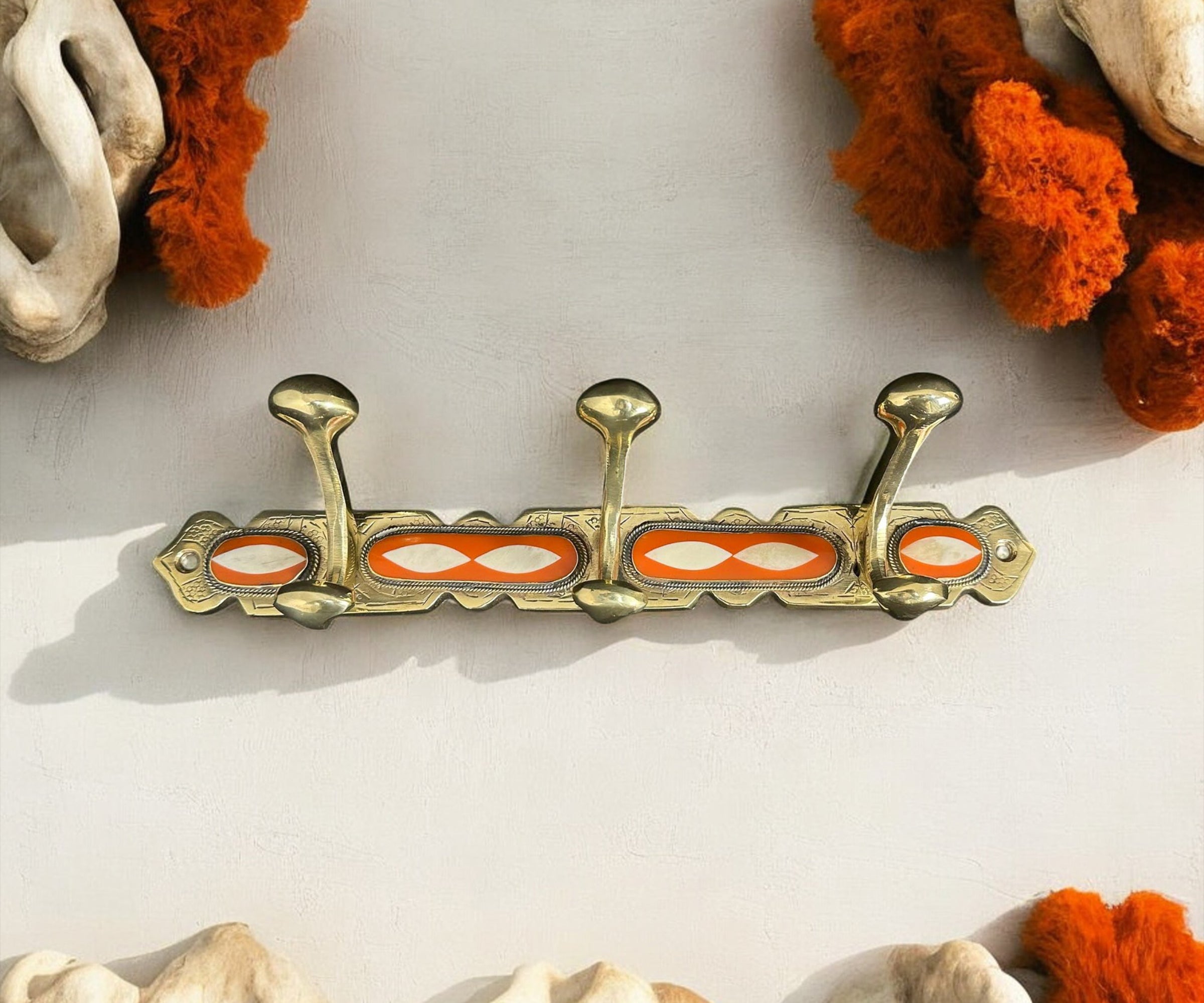 Unlacquered Brass Hook Developing a Natural Patina Over Time