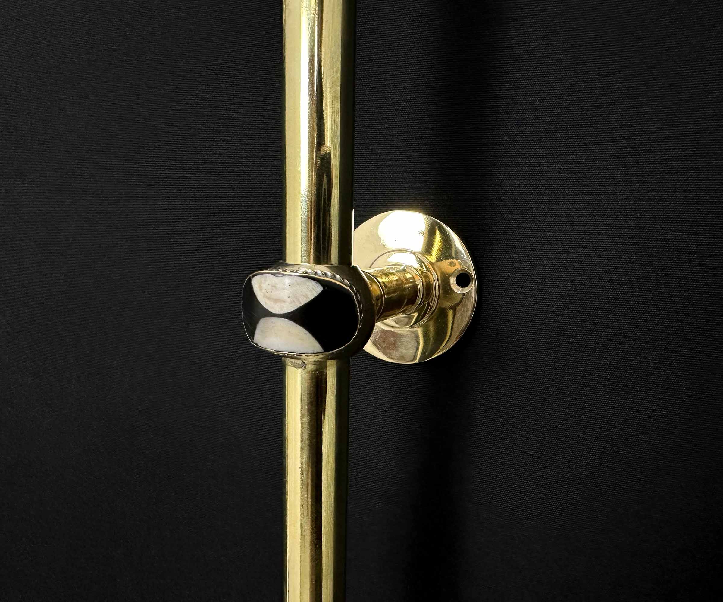 Premium Unlacquered Brass Shower System Handcrafted Luxury for Modern Bathrooms