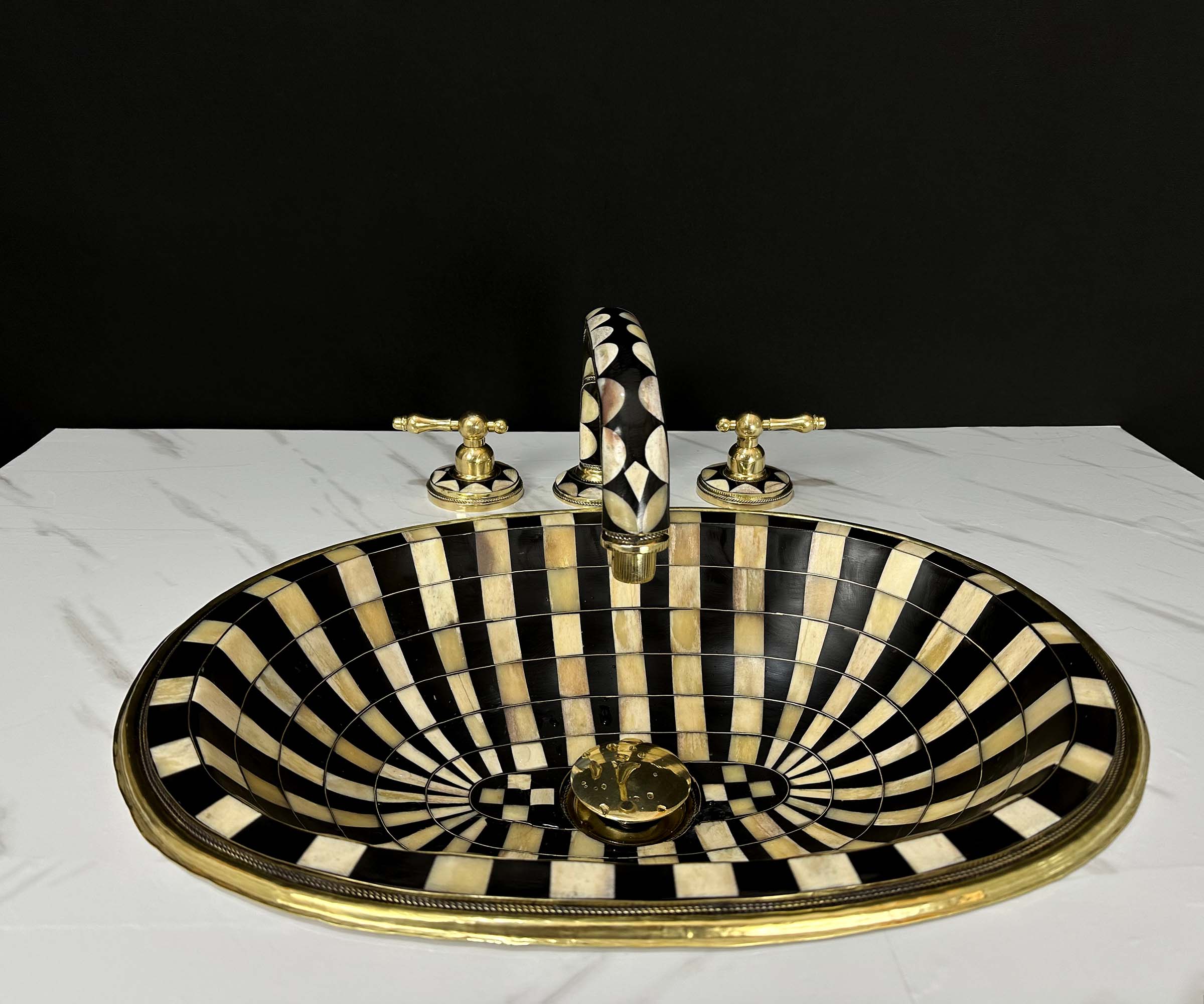 Widespread Faucet with Drop-in Sink