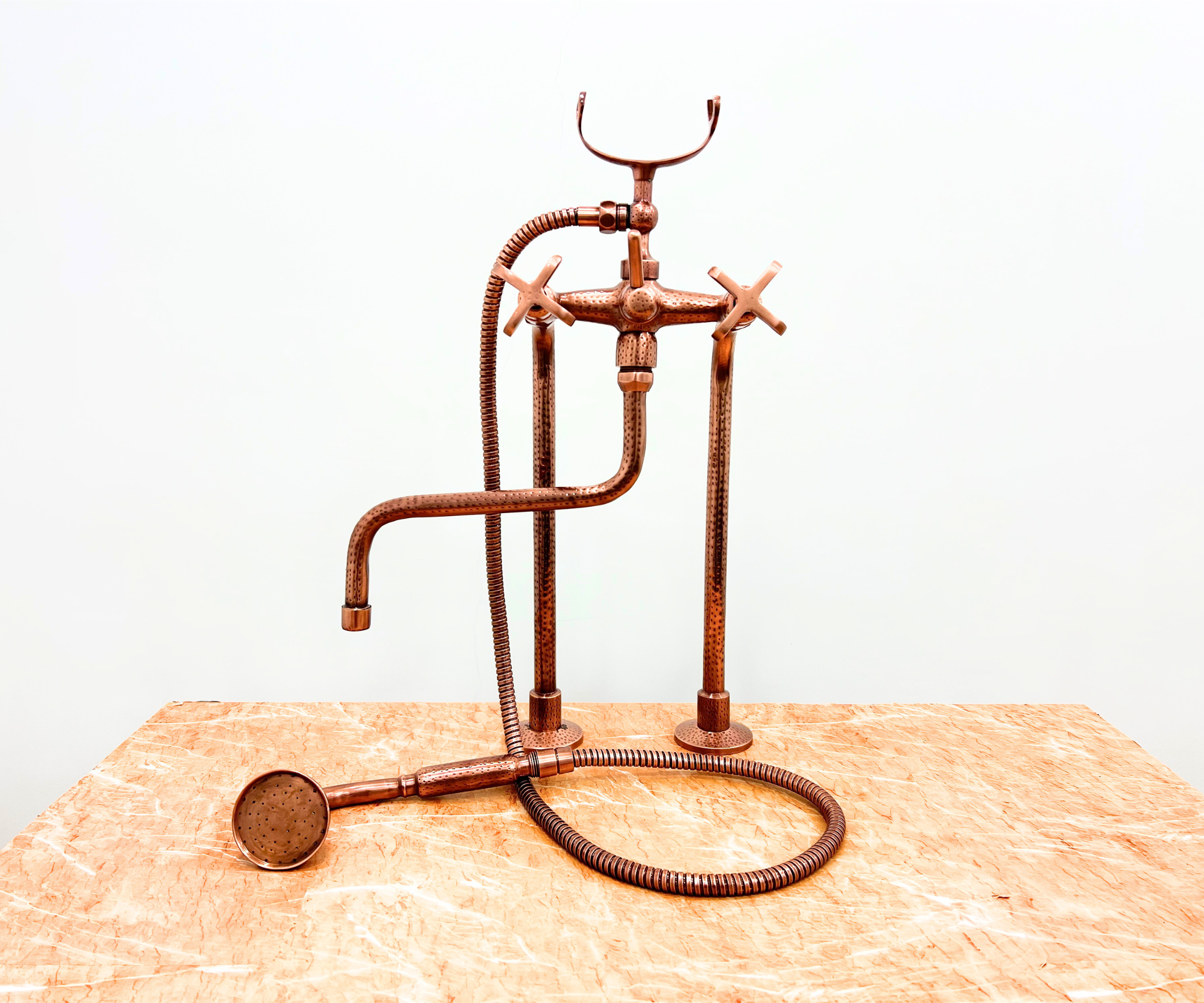 Brass Freestanding Tub Faucet with shower hand