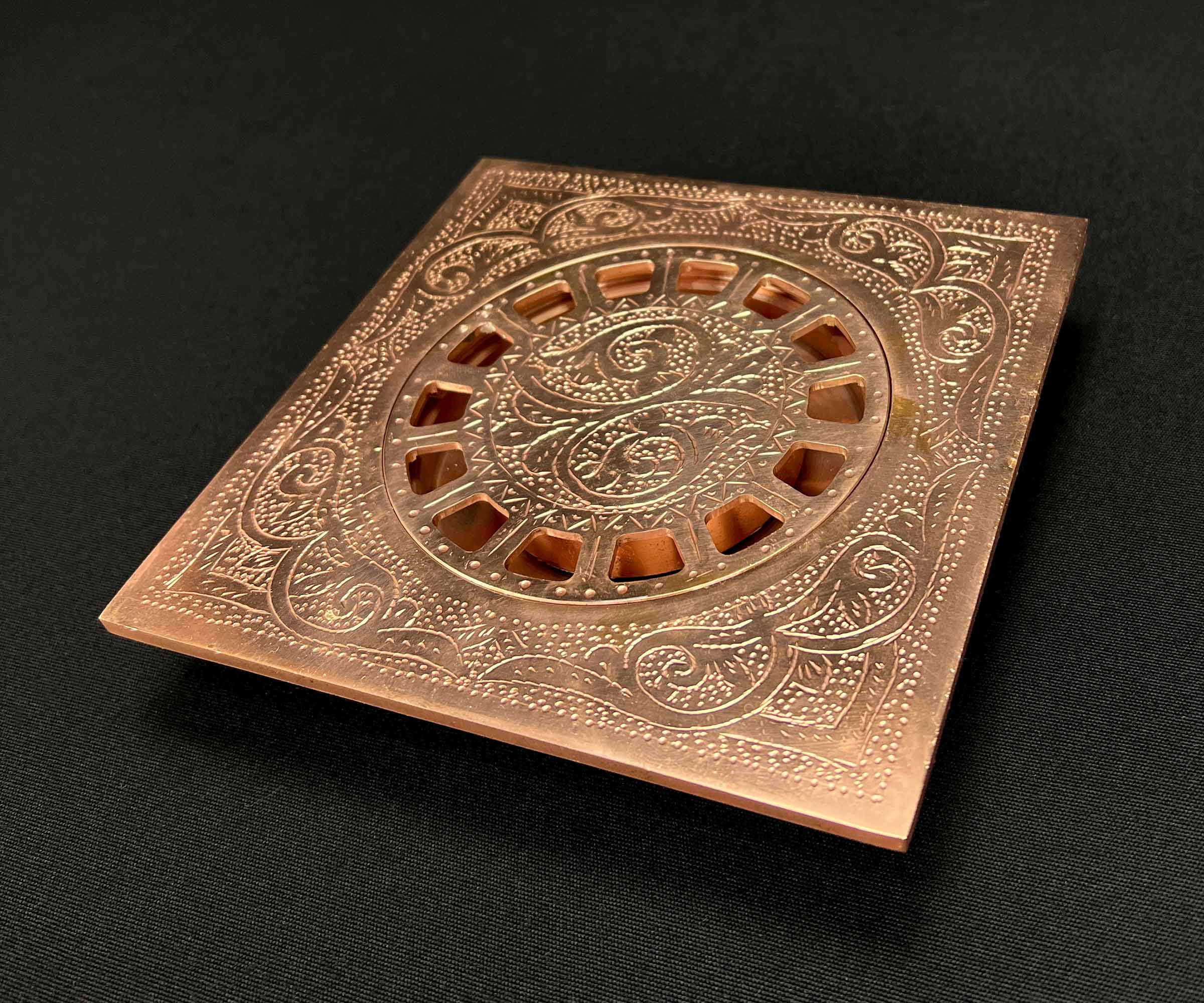 Luxury Red Copper Floor Drain for Bathrooms and Showers