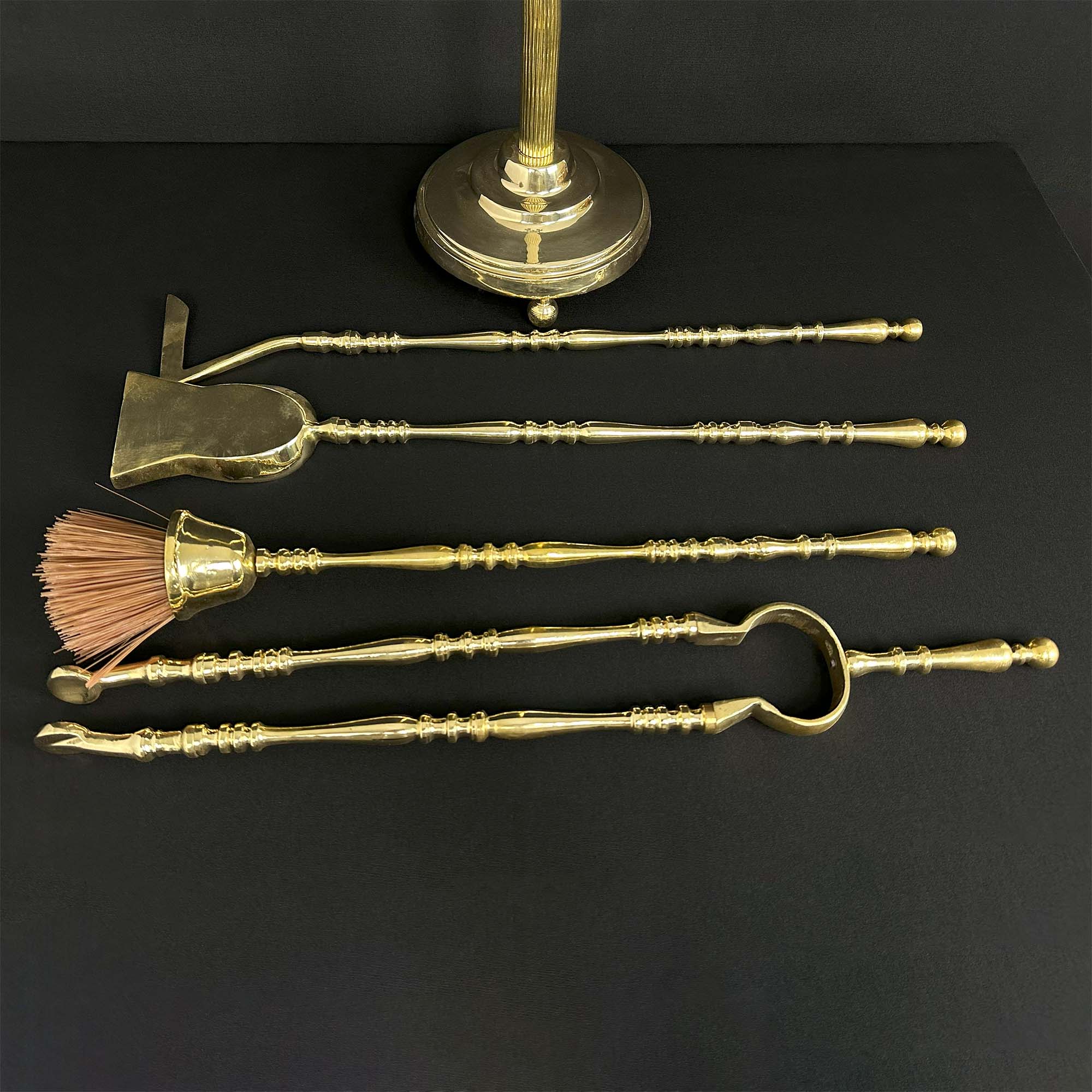 Brass Fireplace Tool Set