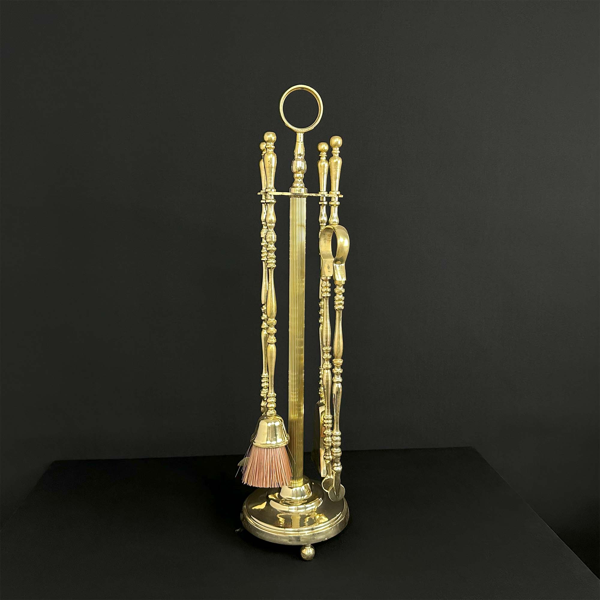 Brass Fireplace Tool Set