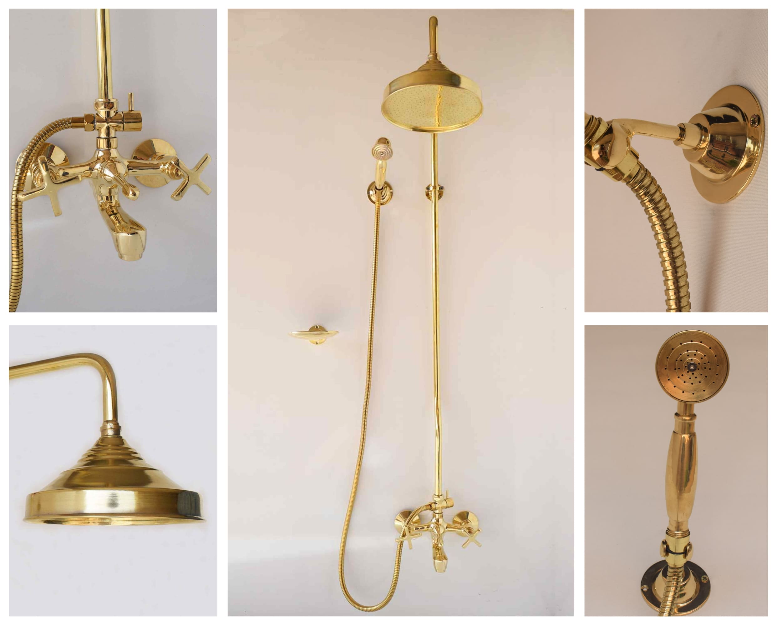 Solid Brass Shower System – Rain Shower, Handheld, and Tub Filler
