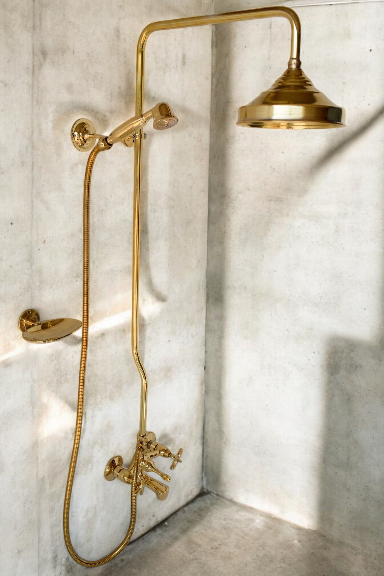 Solid Brass Shower System – Rain Shower, Handheld, and Tub Filler