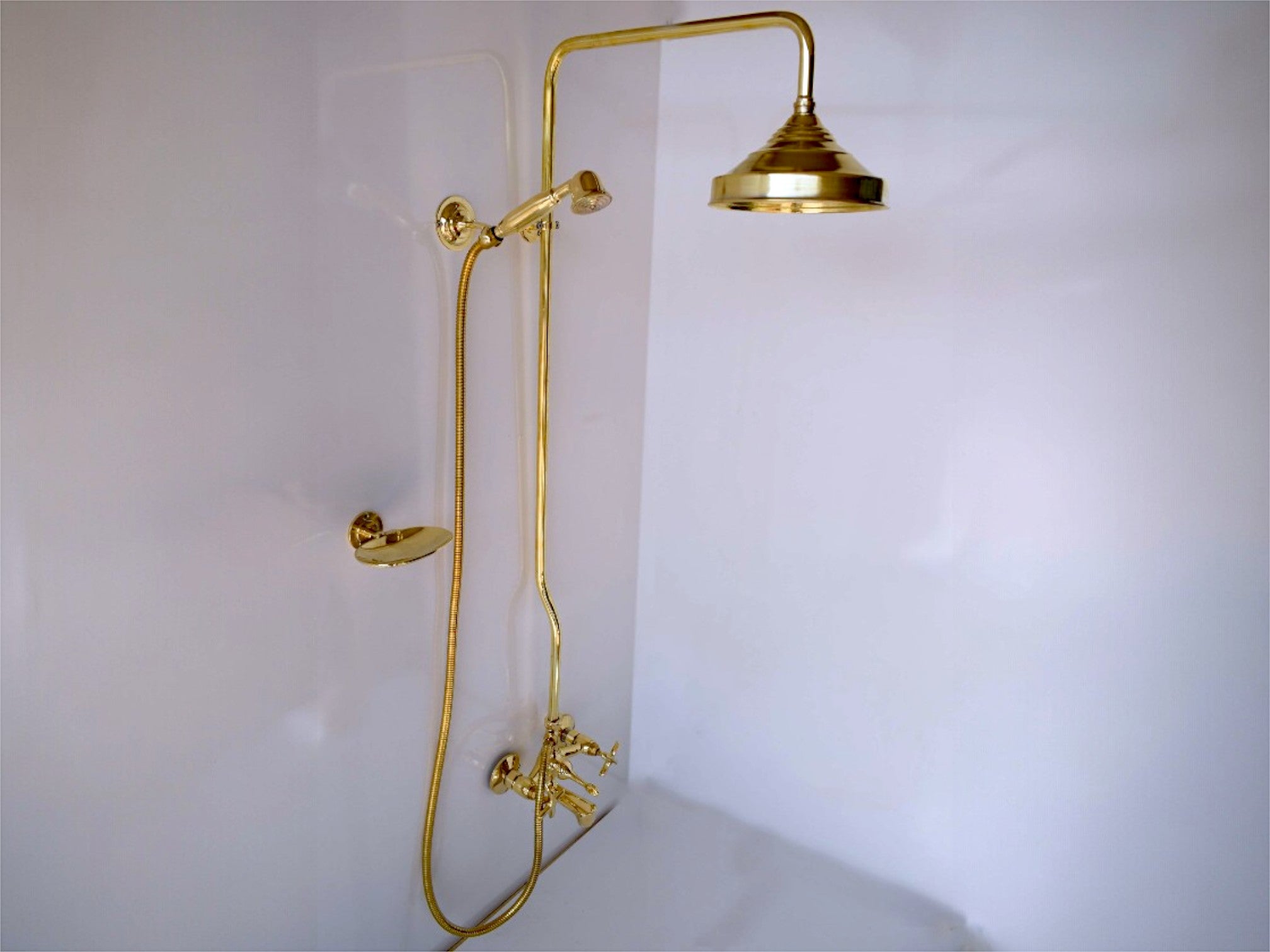 Solid Brass Shower System – Rain Shower, Handheld, and Tub Filler