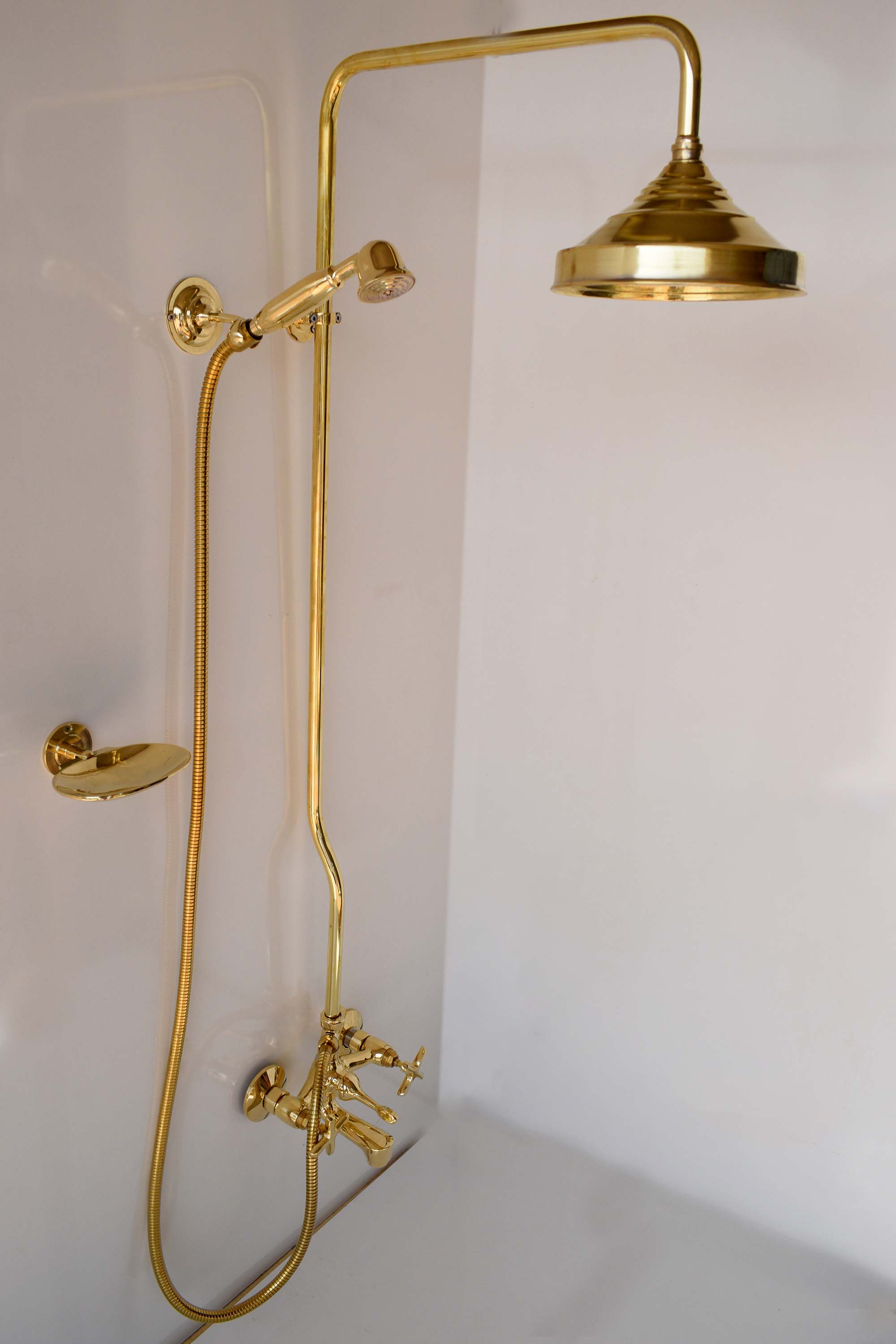 Solid Brass Shower System – Rain Shower, Handheld, and Tub Filler