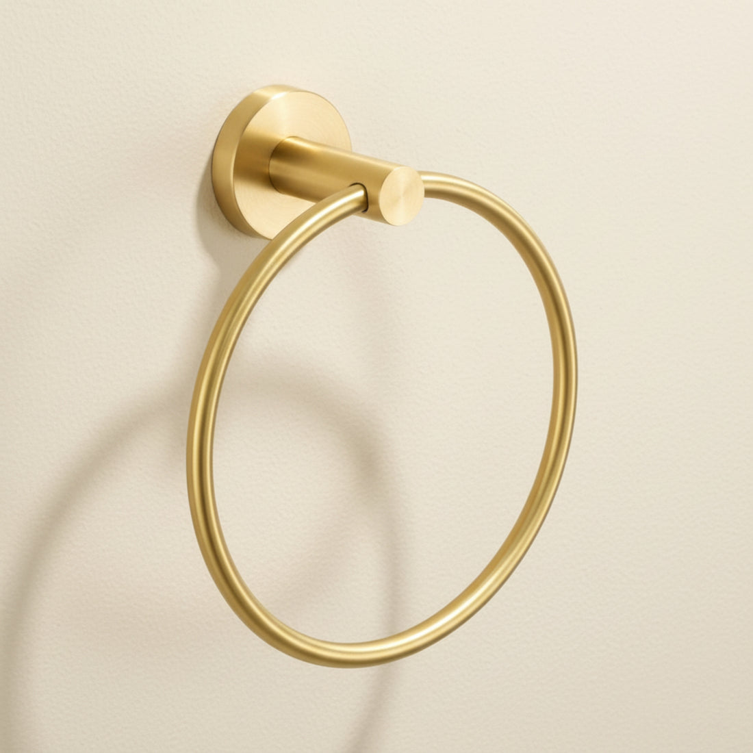 Solid Brass Swivel Towel Ring – Wall Mounted Bathroom Hand Towel Holder, 180° Rotating Design