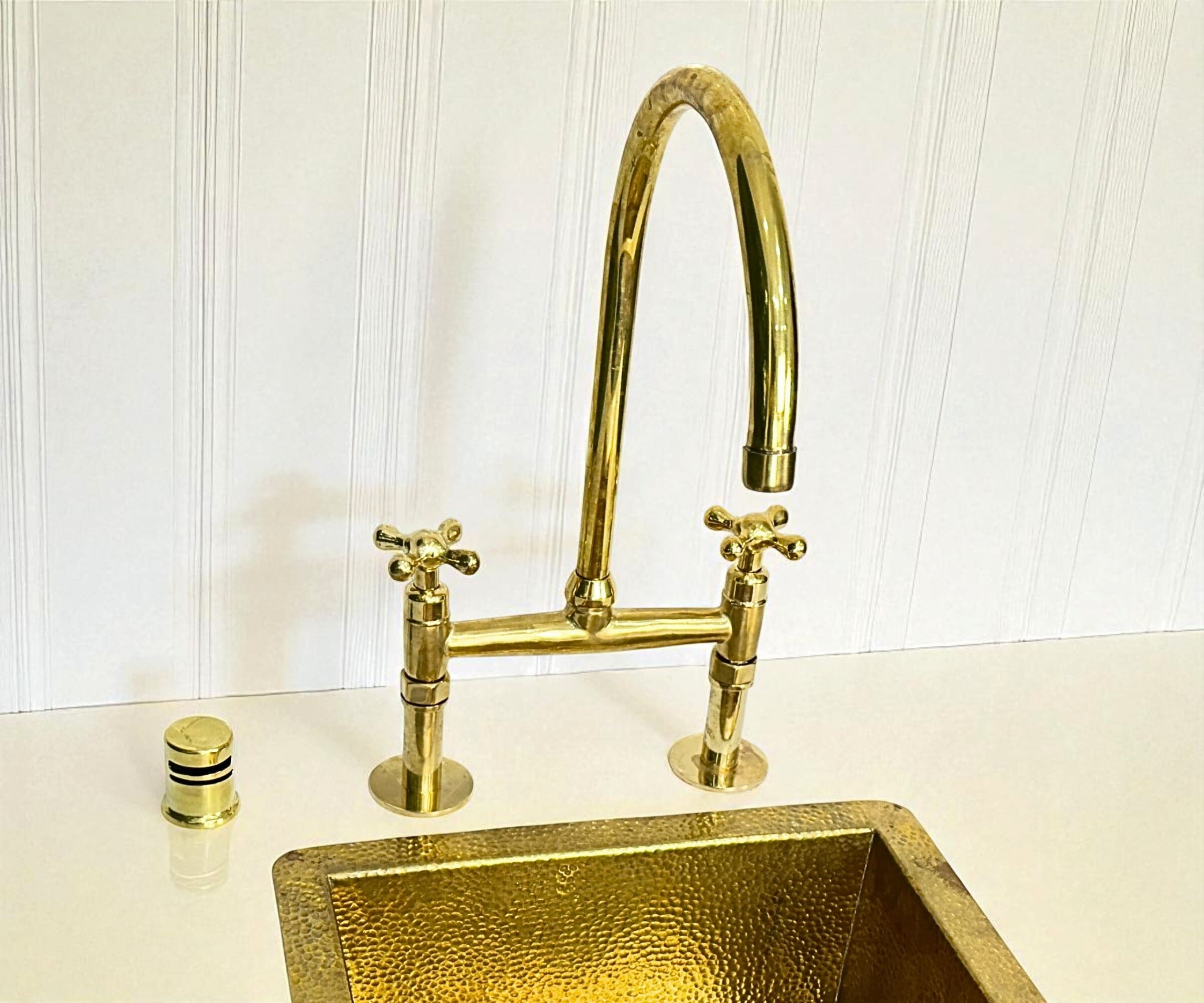 Unlacquered Brass Kitchen Faucet – LuxeBrass