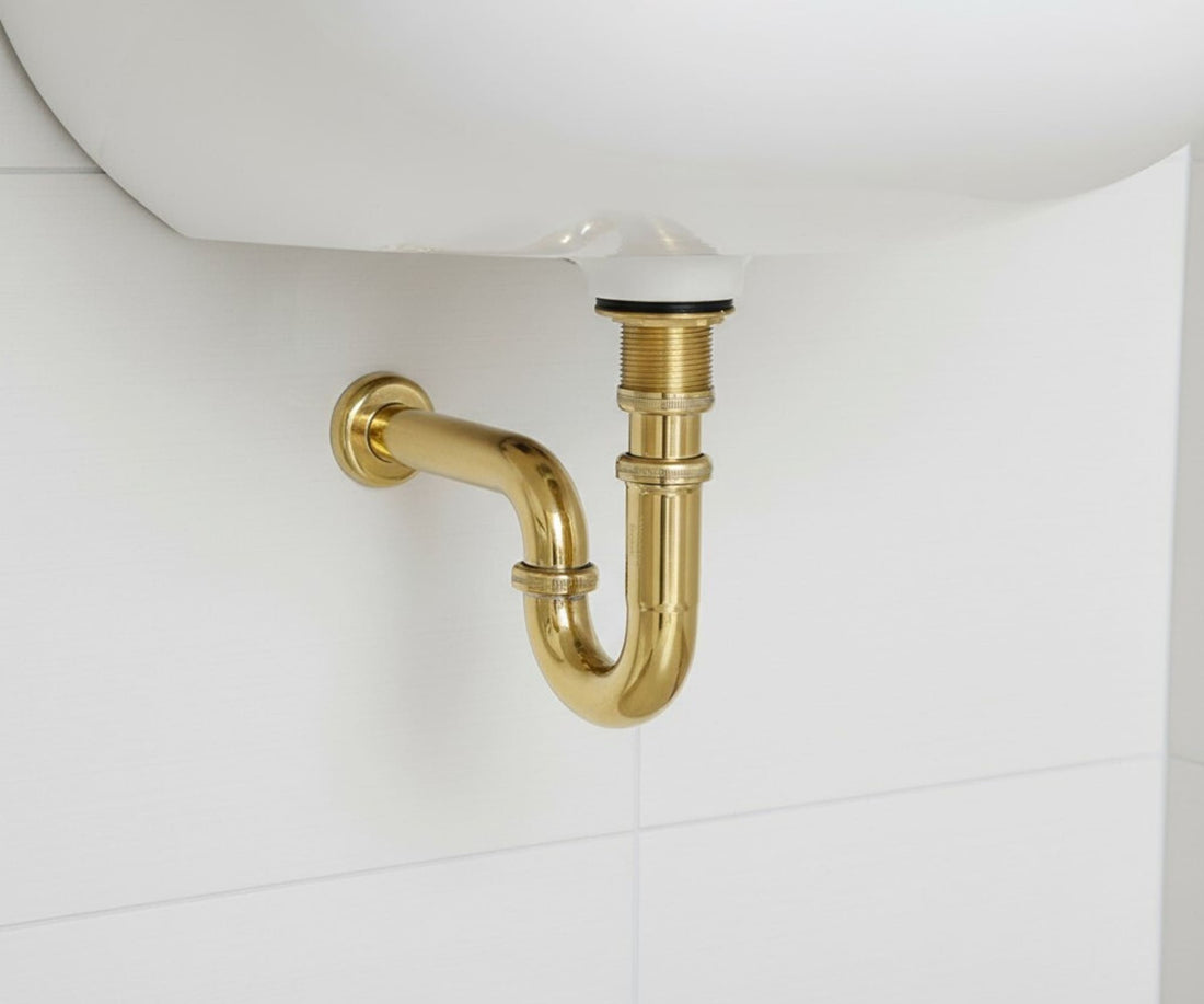 adjustable brass p trap with pop up drain