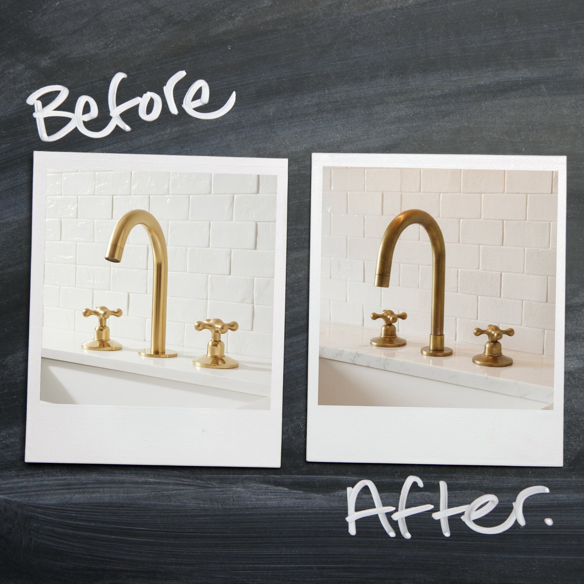 Unlacquered Brass Sink Faucet – Widespread Three-Hole Sink Fixture  | LuxeBrass
