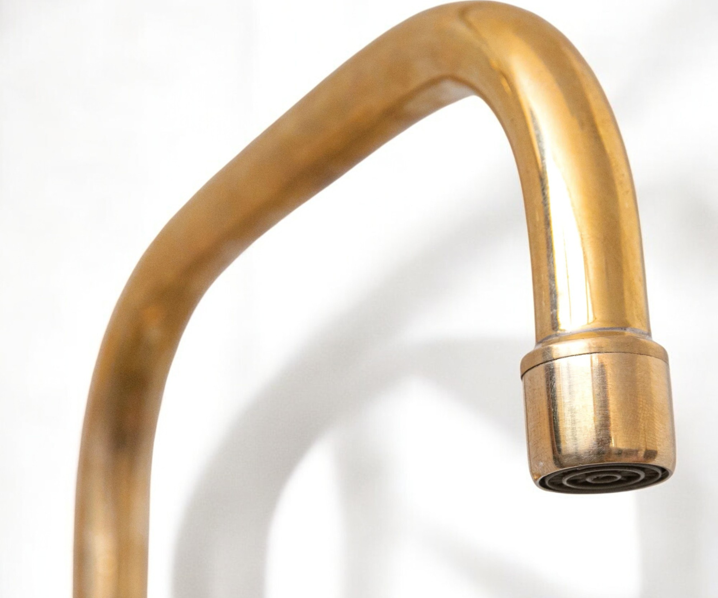 Handmade Brass Wall-Mounted Bridge Faucet
