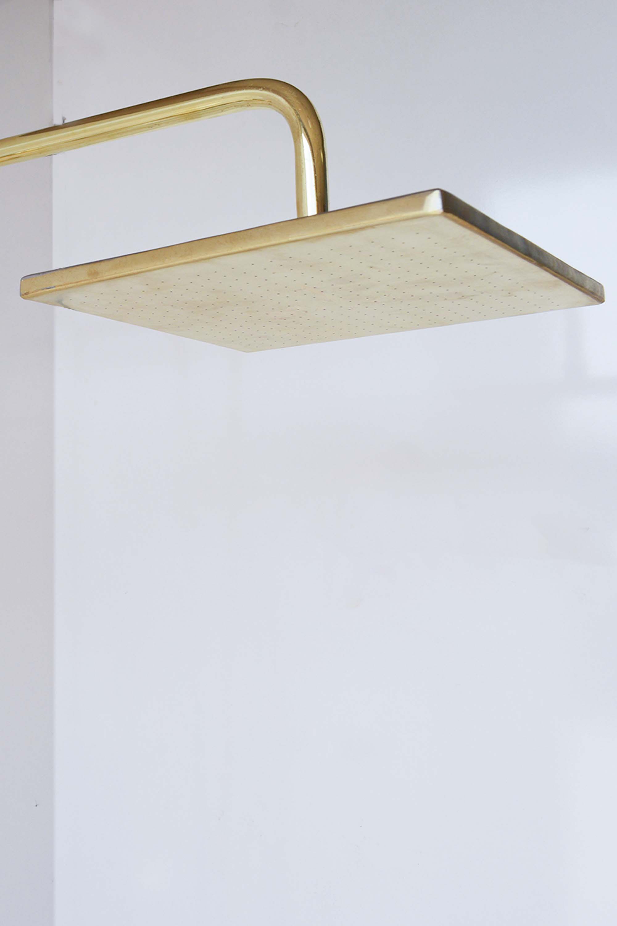 Moroccan Brass Shower Set – Exposed Pipe with Your Choice of Showerhead